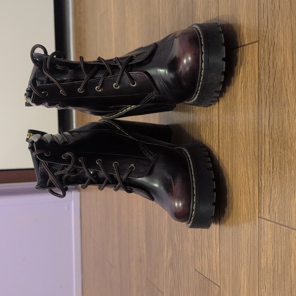 Dr. Martens Burgundy Lace-Up Boots